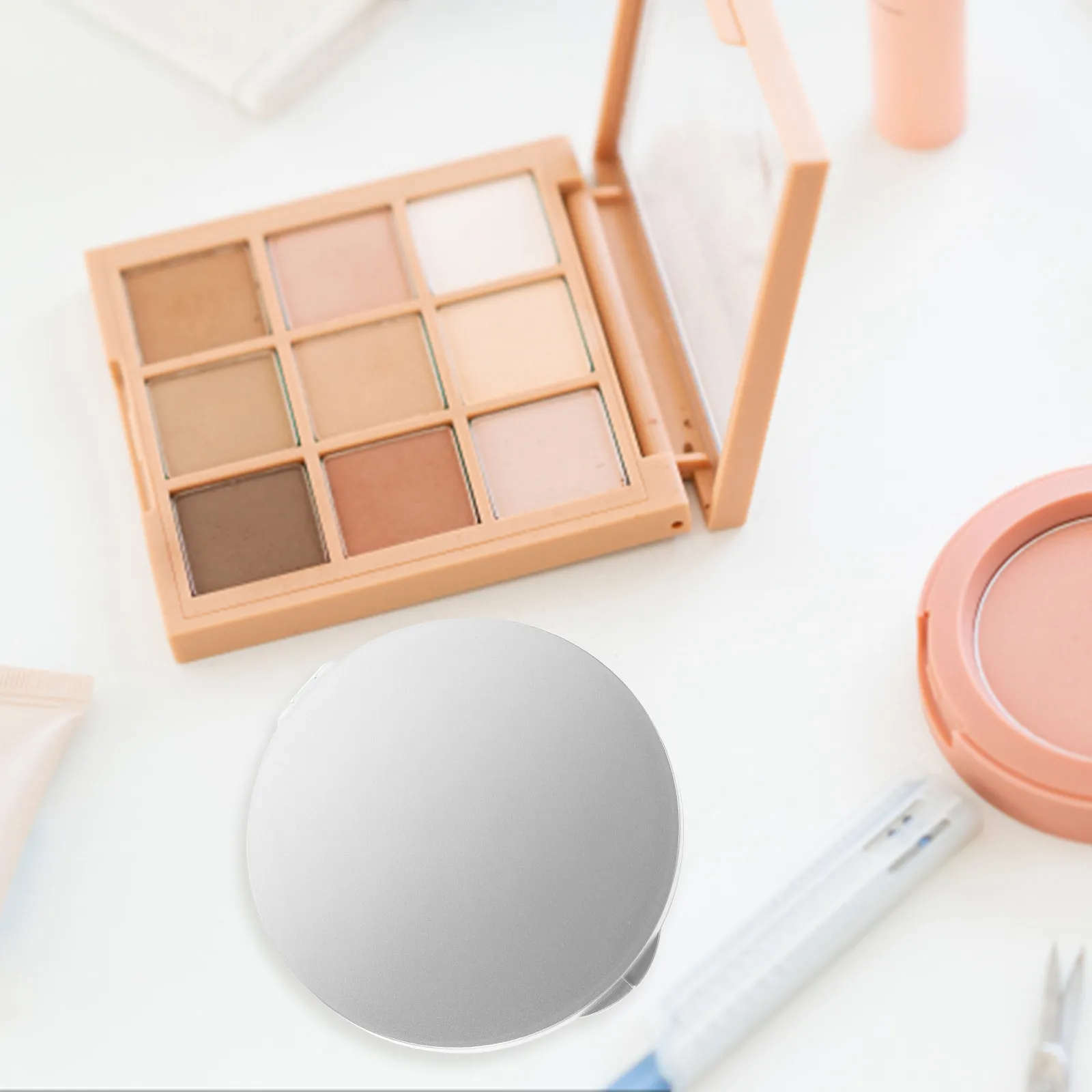 

Компактное складное увеличительное зеркало для макияжа, круглое, дорожное, миниатюрное, портативное, двустороннее, маленькое зеркало для девочек