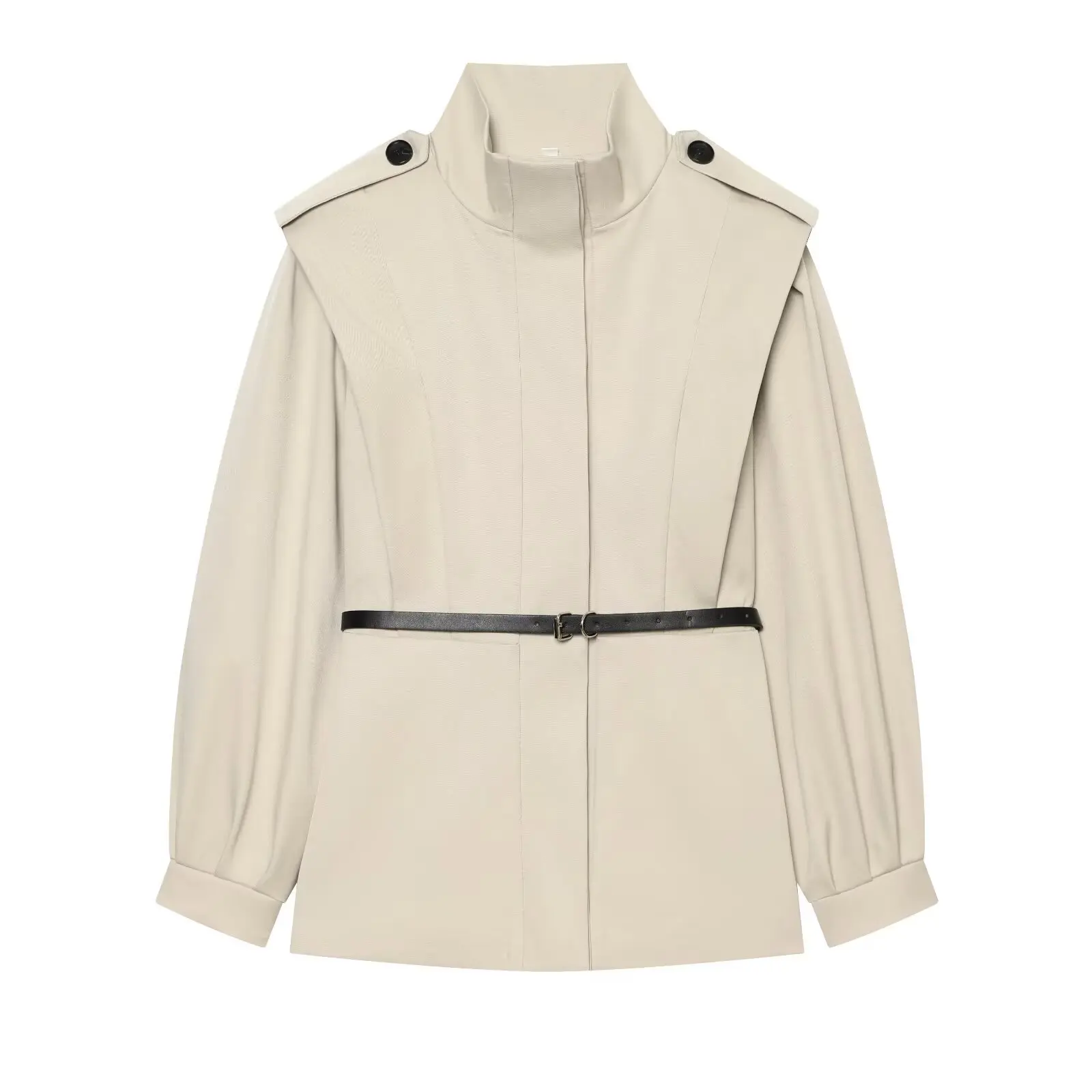 Old Money Style Loose Soft Trench Jacket Autumn and Winter Women's Urban Style Warm Waistband Pleated Design Date Casual Jacket