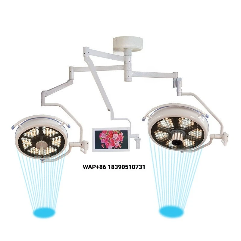 Medical 700/500 Double Head LED Surgical Light Ceiling Medical Shadowless Surgical Light with Operating Room