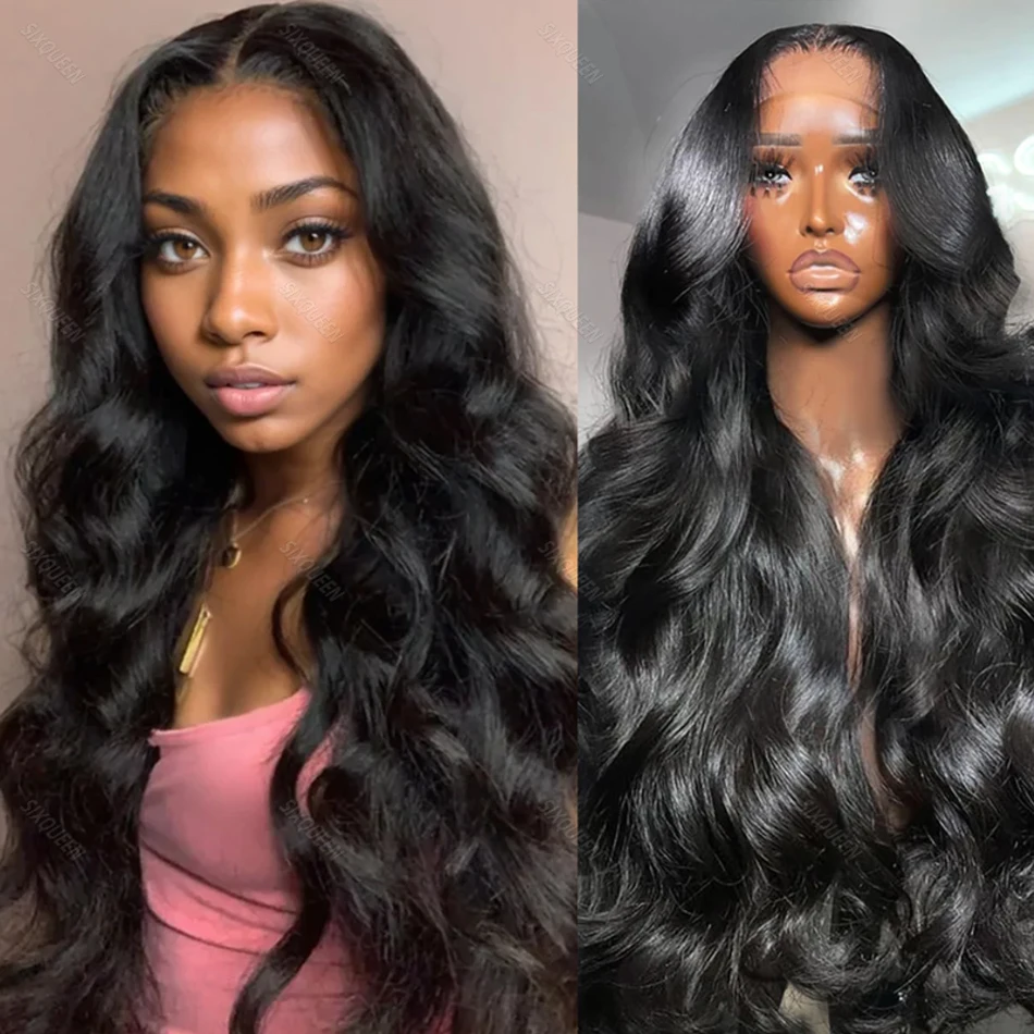 

Black Body Wave Wigs 13x4 13x6 HD Transparent Lace Front 100% Natural Brazilian Human Hair Frontal Wigs For women