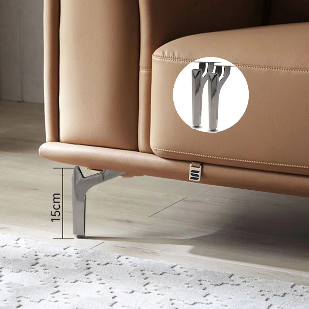 15cm Elegant Metal Sofa Legs In Black, Golden, & Grey - Versatile Support For Tv Stands, Coffee Tables, Beds & Bathroom Cabinets