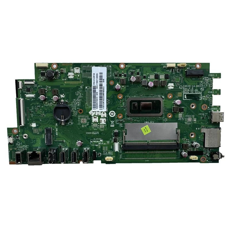 Imagem -06 - Placa-mãe para Lenovo Ideapad 01lm730 A34024iwl 22iwl E0c20 La-h031p com I38145u Uma Ddr4 100 Testado