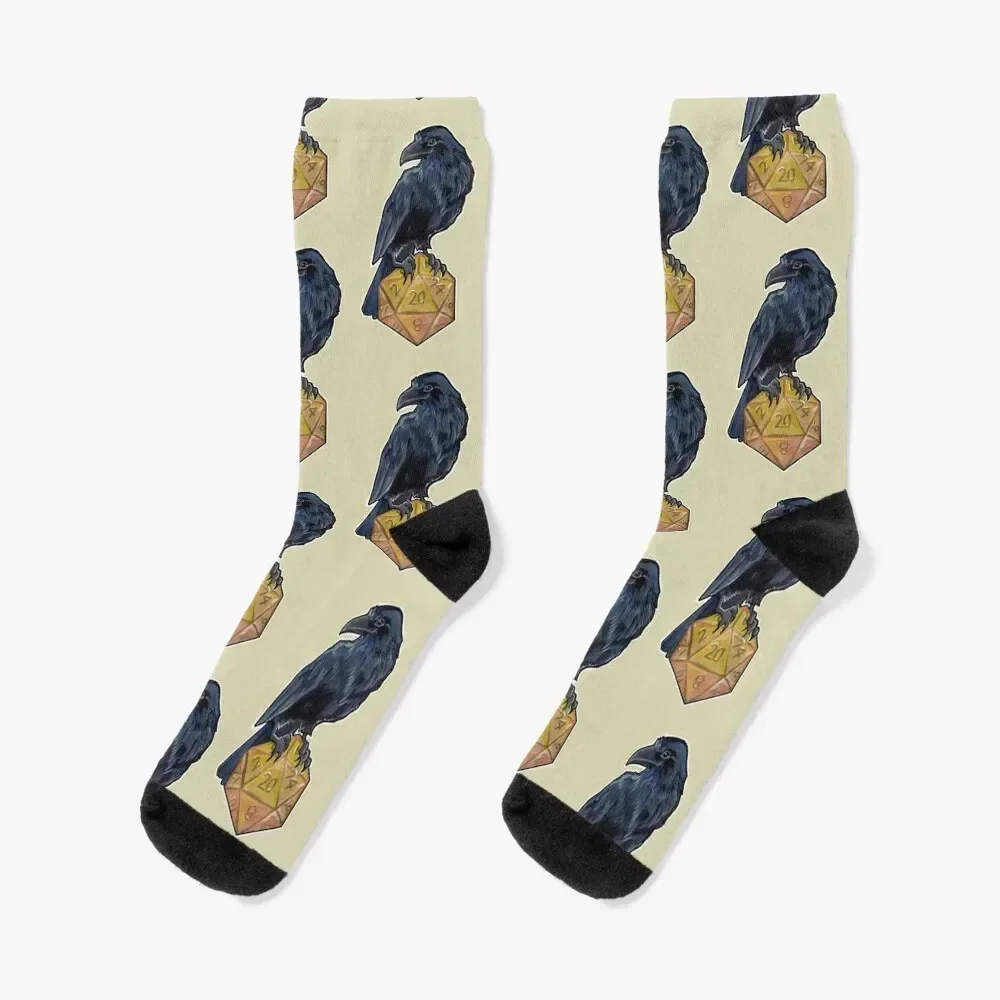 

Raven d20 Socks luxe cartoon hiphop Man Socks Women's