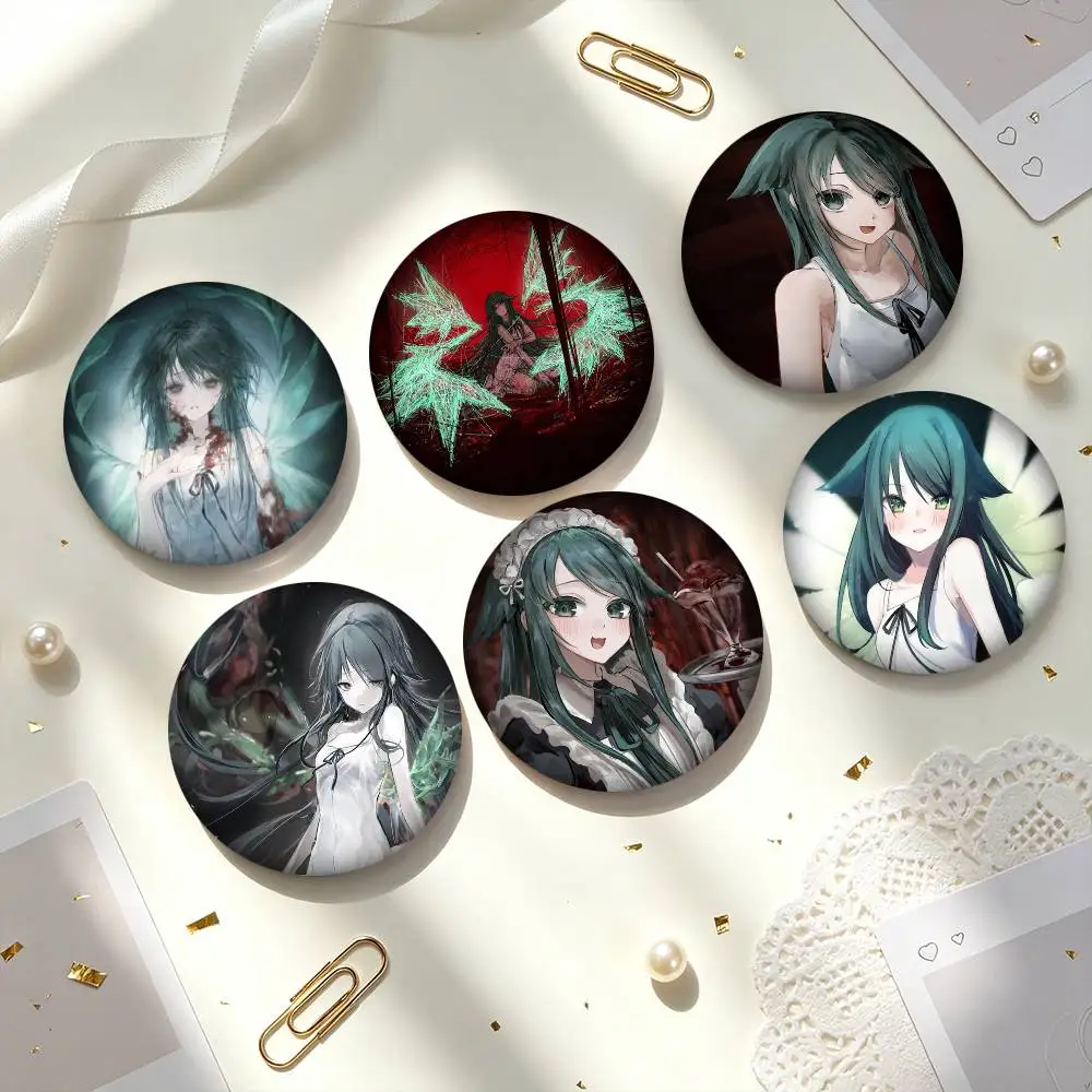T-The Song Of Saya Visual Novel  25 32 44 58 75mm Badges Personalized Round Brooches Pins Accessory Gift