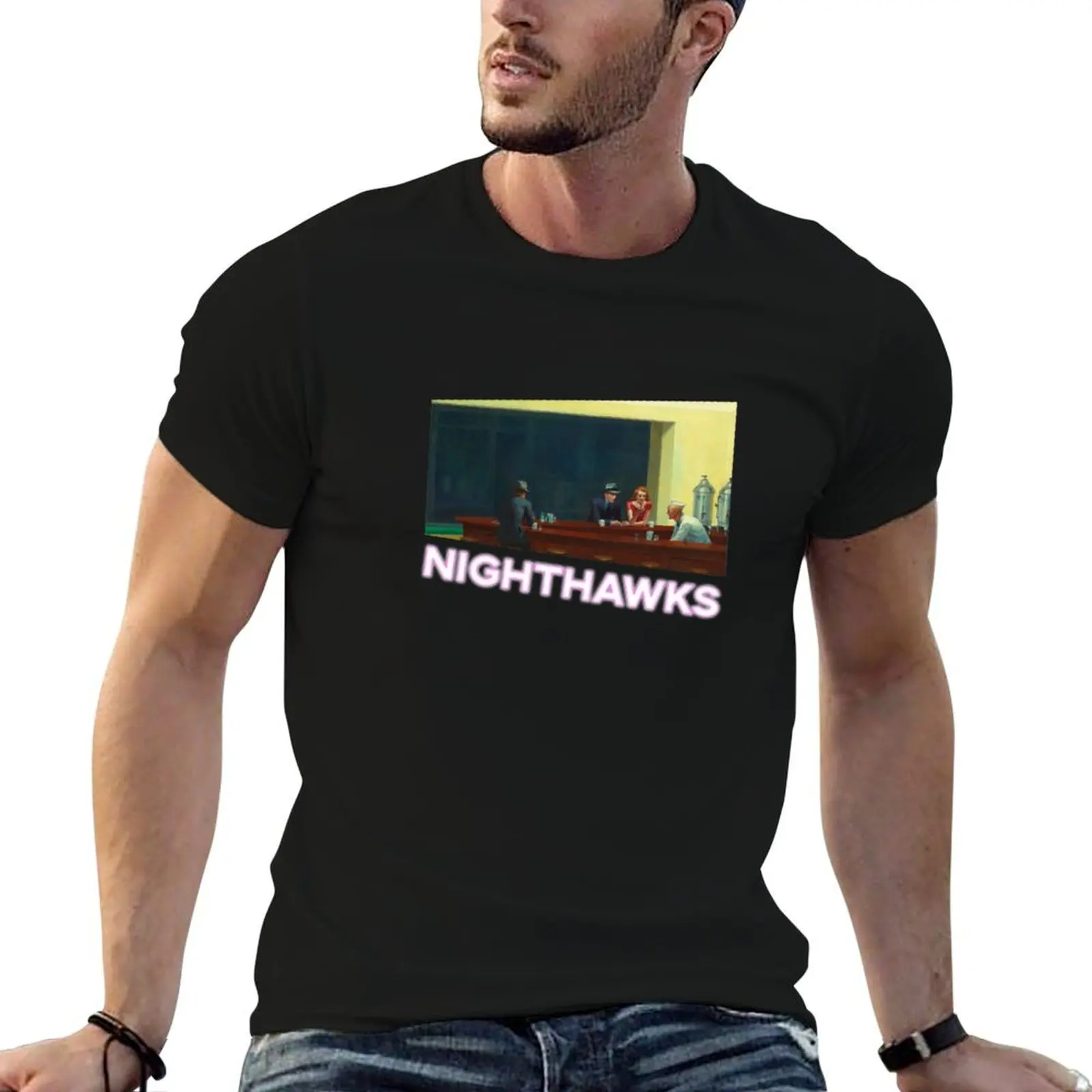 

Nighthawks T-Shirt t shirt man casual t shirt man plain man t shirt cotton T-Shirt