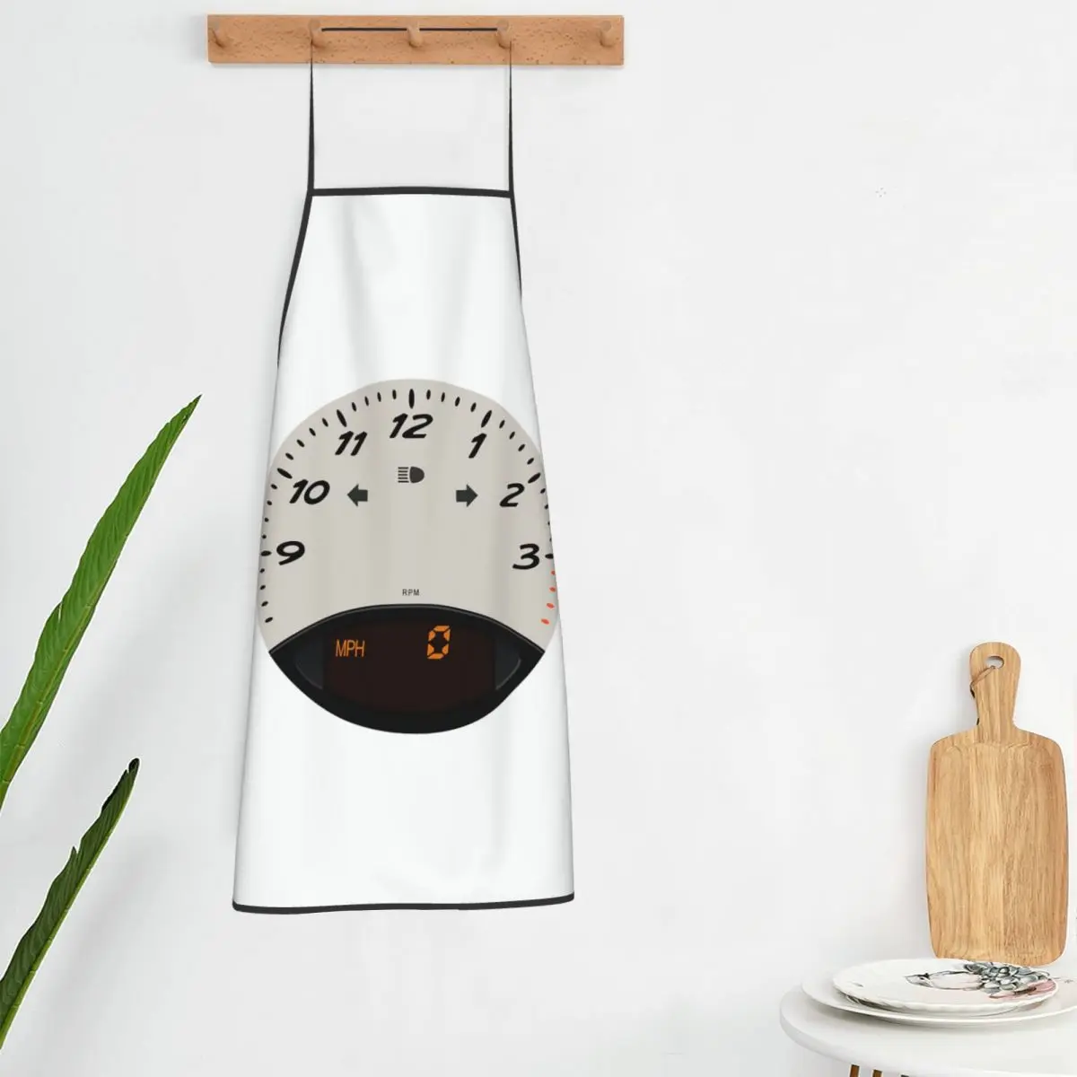 Carrera Tachometer Aprons Chef Cooking Cuisine Tablier Bib Kitchen Cleaning Pinafore for Women Men Gardening