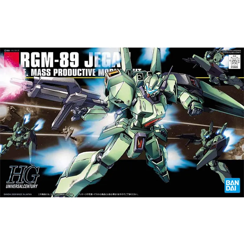 Bandai Original HGUC 1/144 RGM-89 Jegan Mass Production Model Kit From Gundam: Char's Counterattack Collectible Model