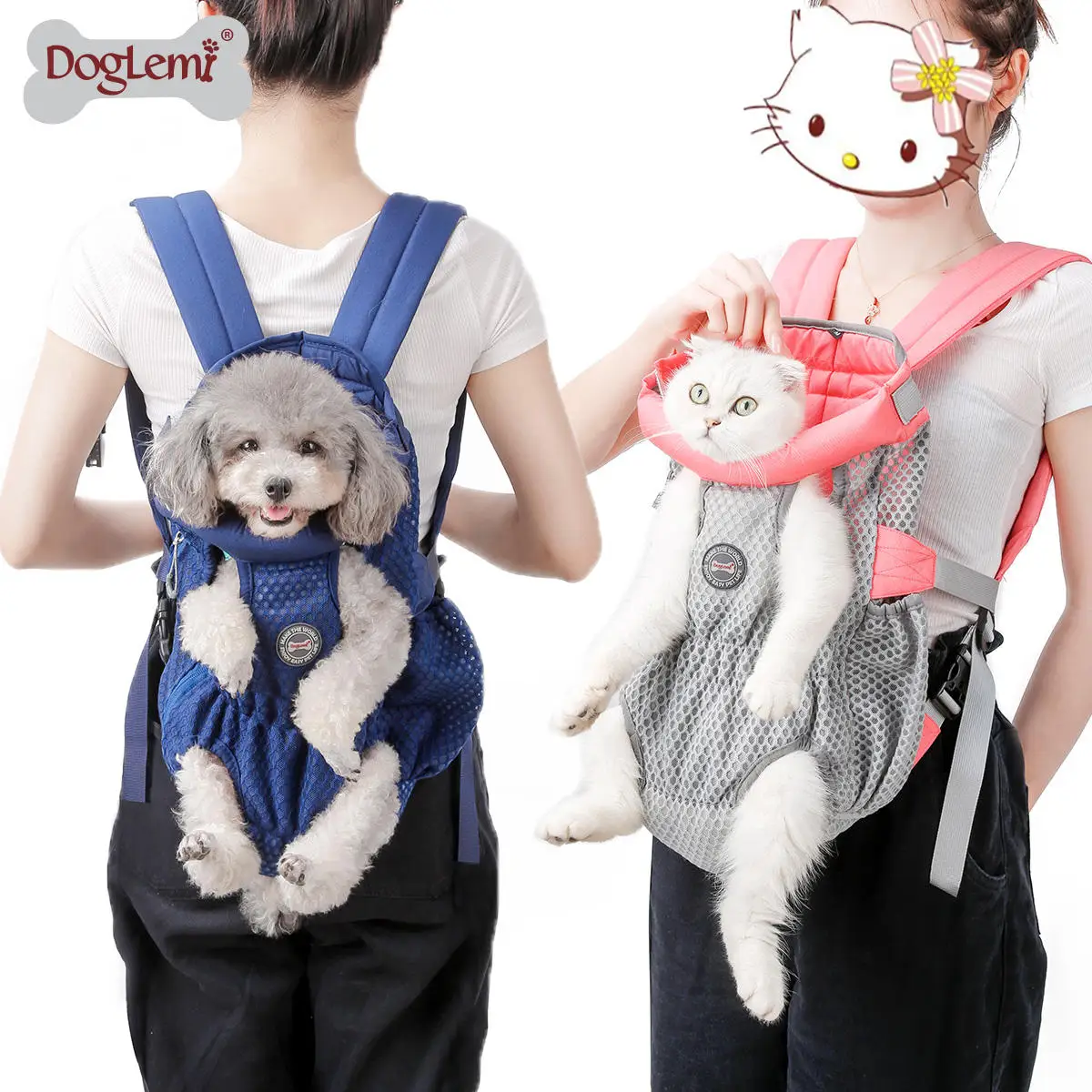 Imagem -03 - Transportador de Peito Frontal para Pet Dog Caminhada Mochila Tote Holder Sling Bag