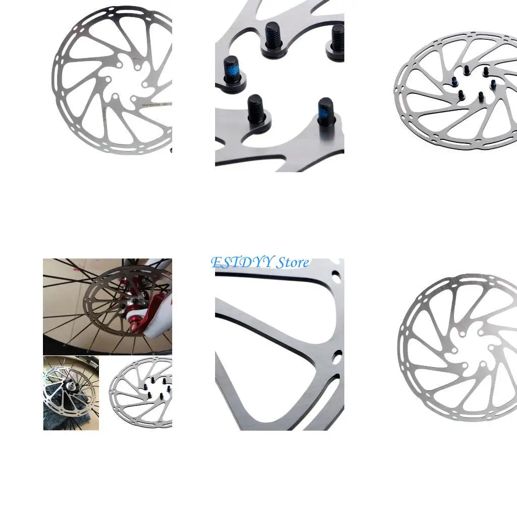

G6DE Stainless 180mm 6 Bolts Brake Disc Rotors Road Mountain Bike Cycling MTB