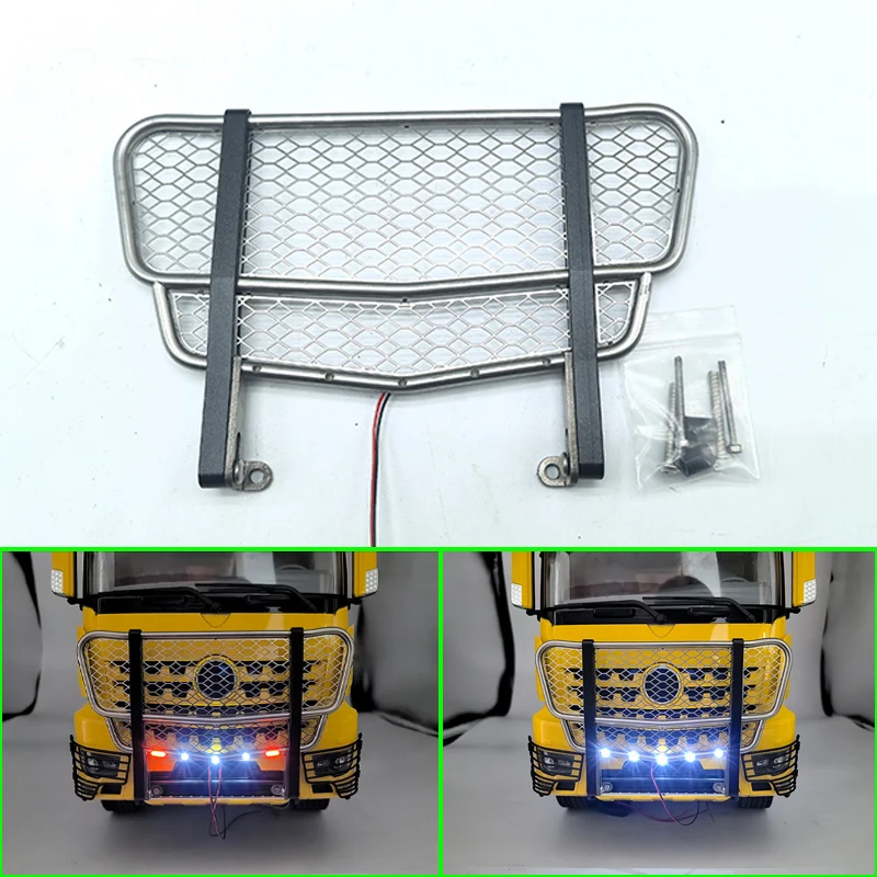 

1 шт. передний бампер из нержавеющей стали для 1/14 Tamiya RC Truck Car BENZ AROCS AROCS 56352 56357 3363 Diy Запчасти Игрушки