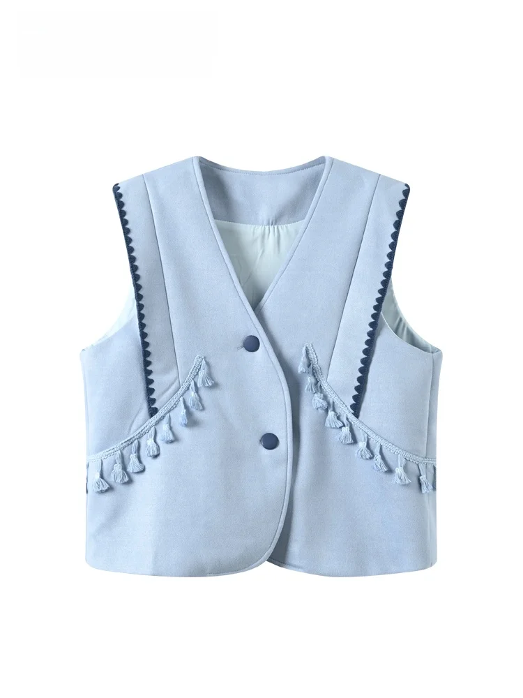 

Faionable V-Ne Tank Top Women's plus Size Autumn Clothes Ele Design Casual Loose Fit ort Sve Color