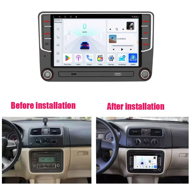 7'' For Skoda Fabia Combi 2007-2012 Car Radio Head Unit Carplay Apple Android GPS WIFI Auto Intelligent System Multimedia Player