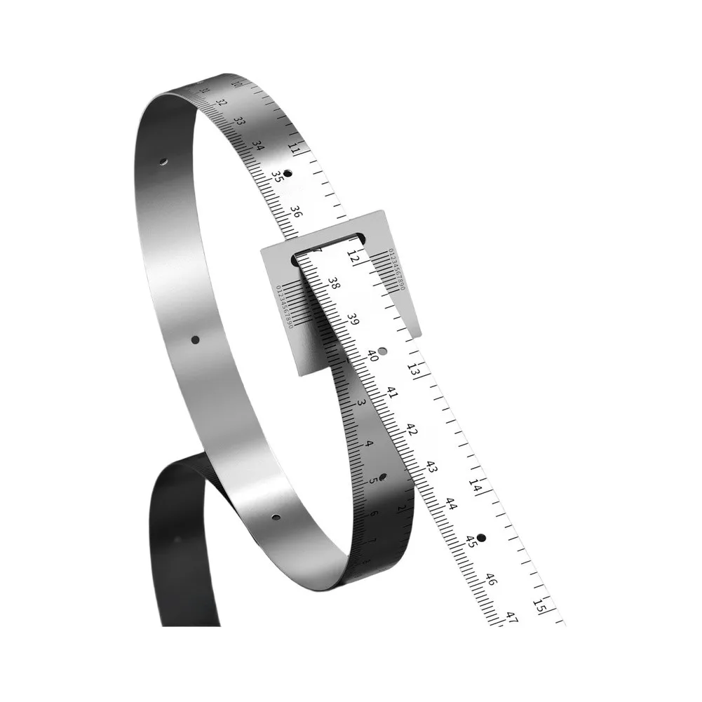 High Accuracy Spring Steel Pi Tape Measure Dual Scale Diameter Ruler 0-1200mm For Pipe Tank Wheel Circular Object Layout Tool