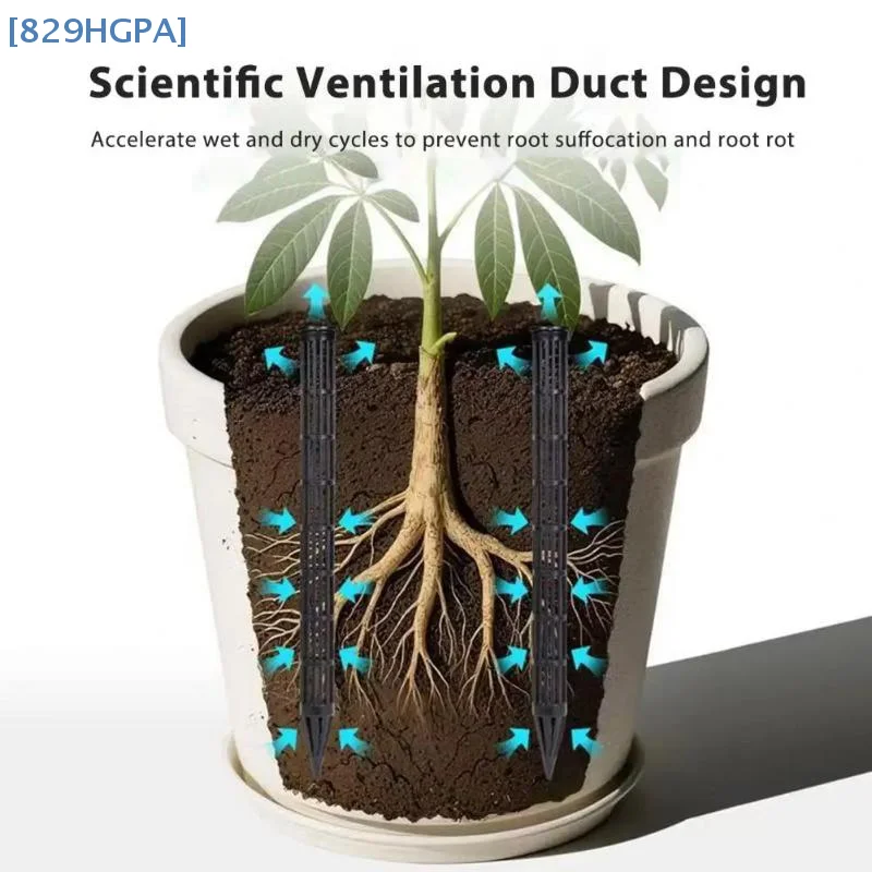 Tubos de aireación de plantas, tubos de ventilación de inserción de macetero, tubo de prevención de rotas de raíces, previene el sobremarcamiento para todo tipo de macetas