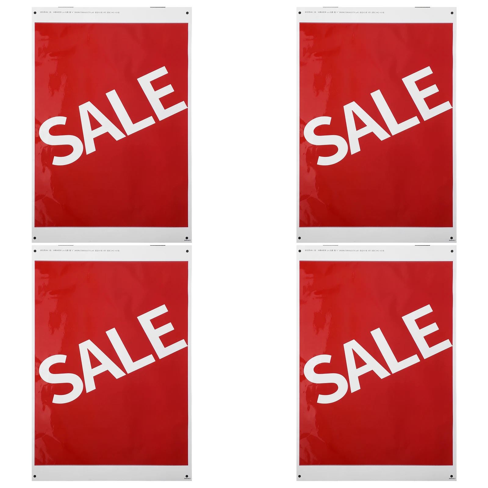 

4pcs Self Adhesive Sale Stickers Waterproof Large Advertising Signs Commercial Business Display Decals For Retail Store Window