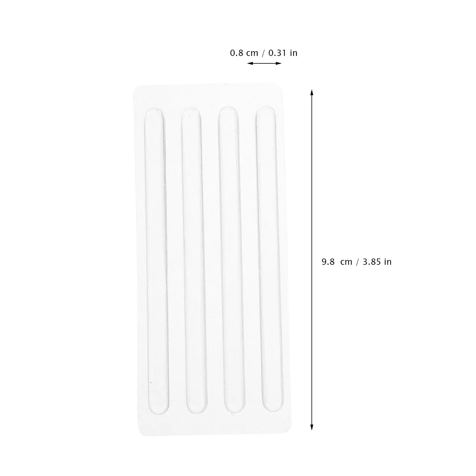 

4Pcs Clear Heel Stickers Thin Shoe Inserts for Women Anti-Wear Foot Pads Comfortable Silicone Insoles with Height Boost Layer