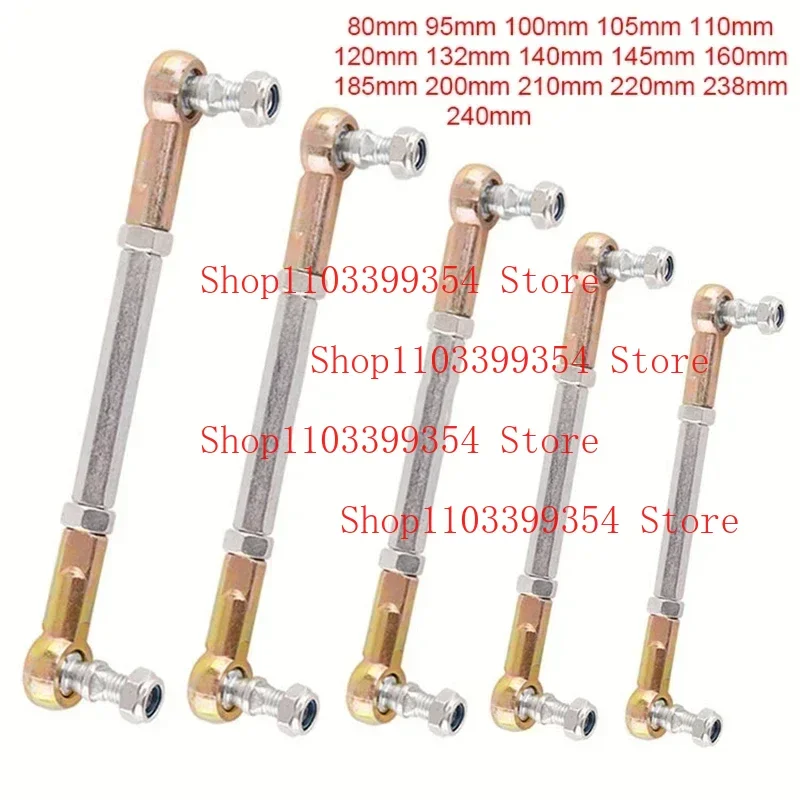Steering Tie Rod kit Ball Joint 80mm 95 100 105 110mm 120 132 140 145 160 185 200 210 220 238 240mm M8 Ball Joiner Bolt Tie Rod