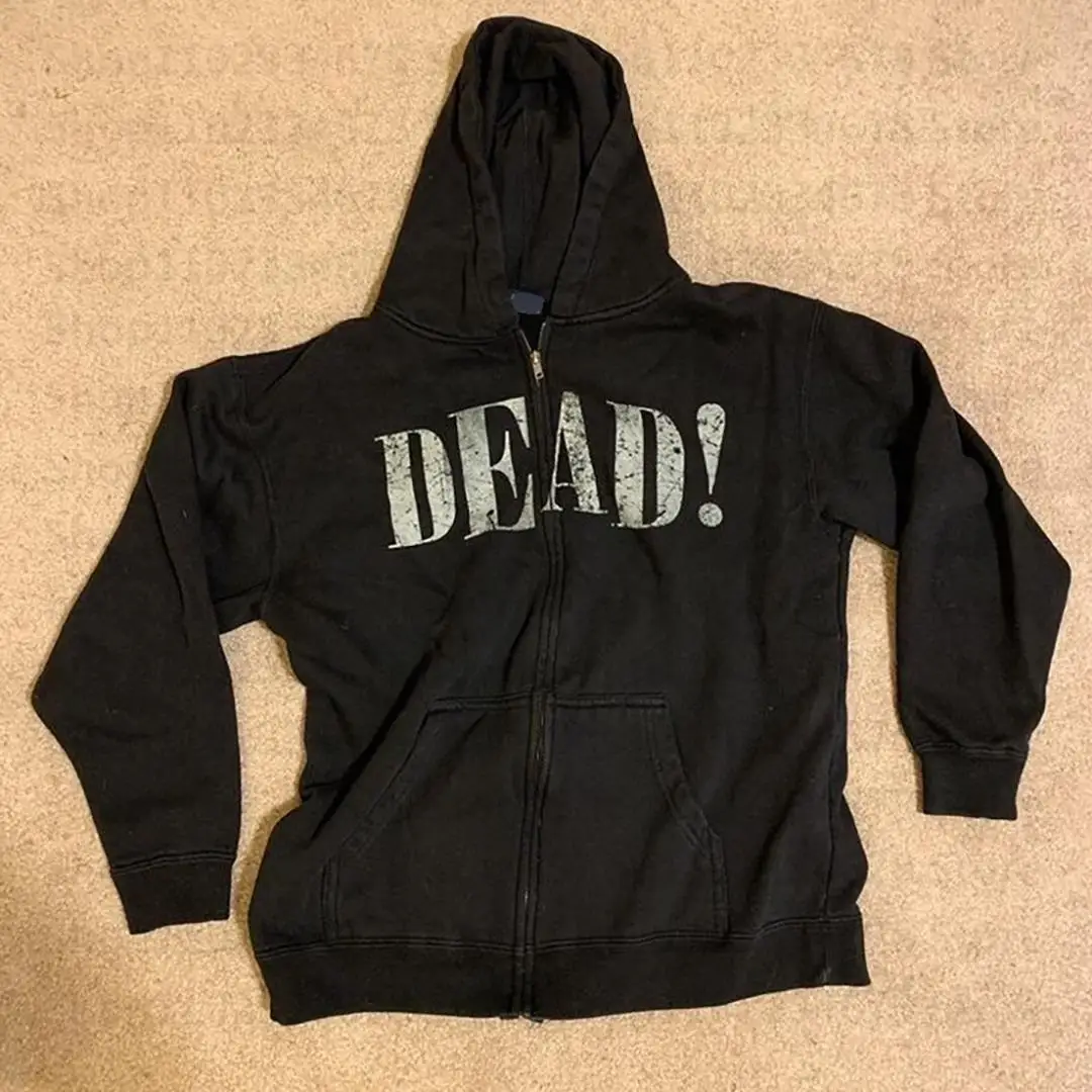 Sudadera con capucha Y2K Harajuku HipHop para mujer, chaqueta con cremallera, abrigo de calle, Top de los años 2000, sudadera gótica Punk con bolsillo suelto, Emo Girls