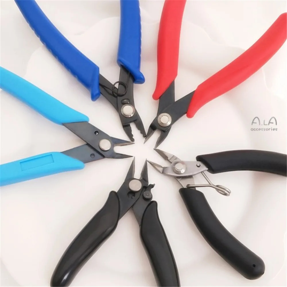 

Handmade Jewelry Pliers Headgear Diagonal Pliers Pointed Nose Pliers Mini Palm Pliers Pliers DIY Bead Winding Tool