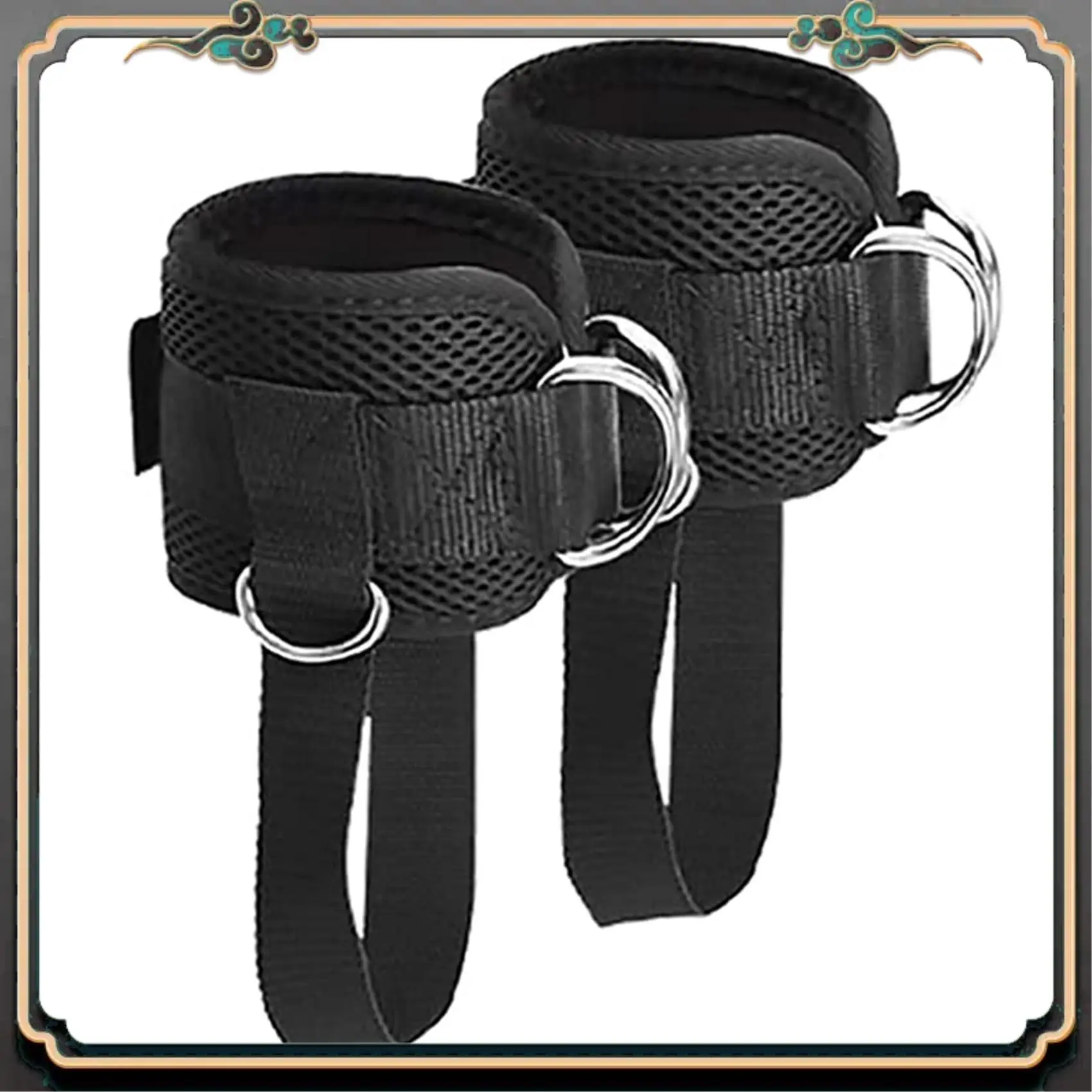 

Premium 4X Ankle Strap For Cable Machine, Men & Women Thigh Bands Kickback For Workout Hips Trainer Leg Press Muscle Strength