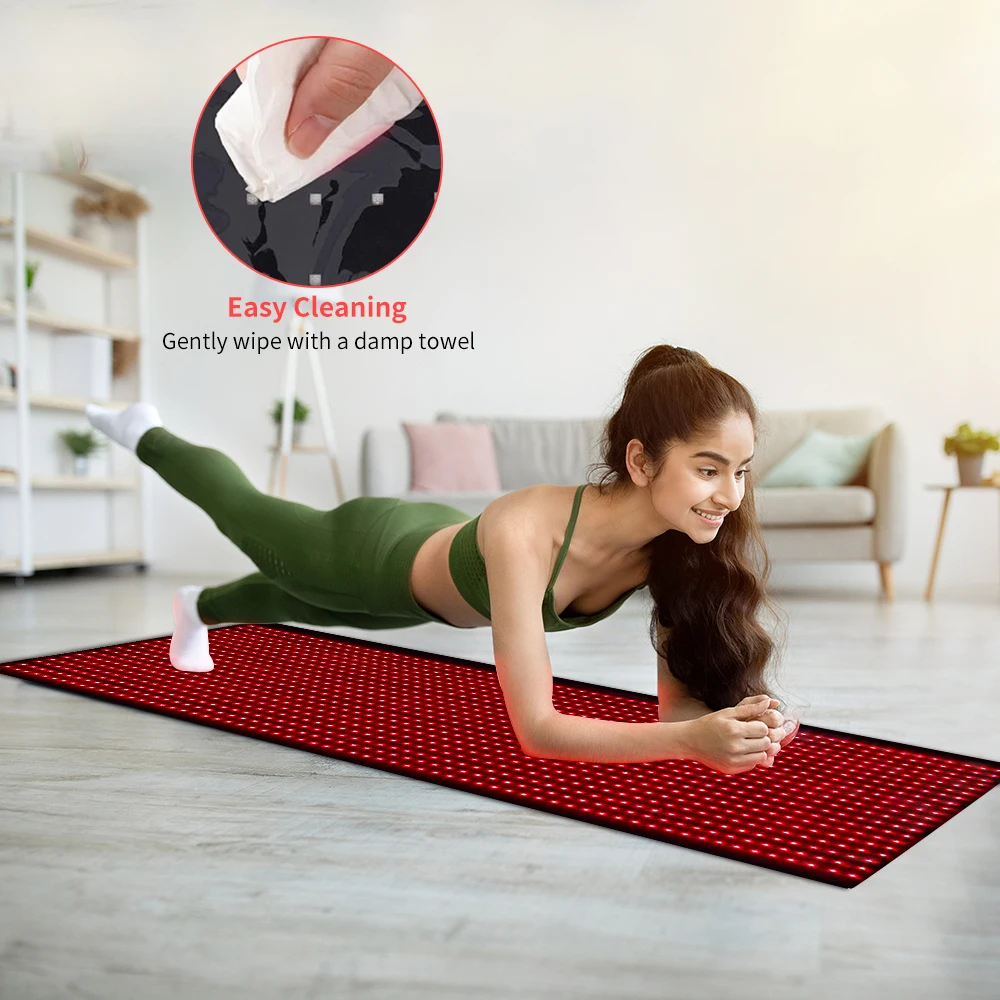 

Large Full-Body Red Light Therapy Mat – Infrared LED Blanket for Wellness