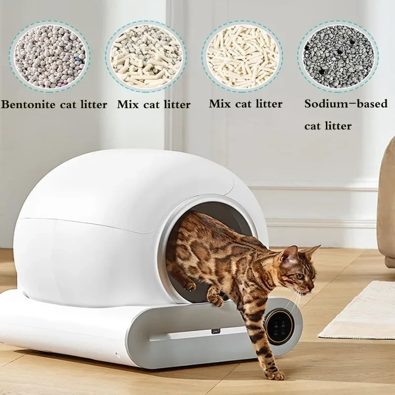 Imagem -03 - Tonepie-smart Self Cleaning Cat Litter Box com App Controle Wifi 65l Grande Versão em Inglês Autolimpieza Pet Item