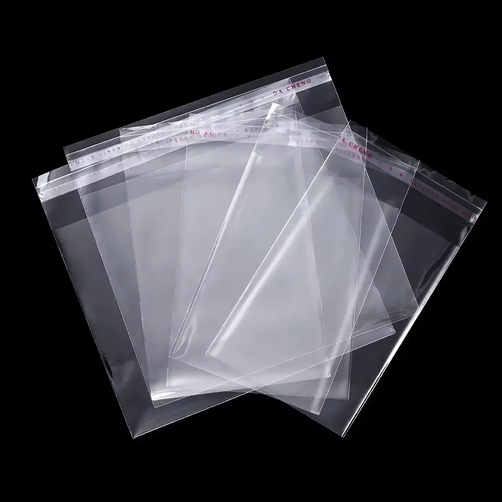 

100pcs/lot Transparent Self Adhesive Seal Bags OPP Plastic Cellophane Bags Gifts Bag & Pouch Jewelry Packaging Bags 2030