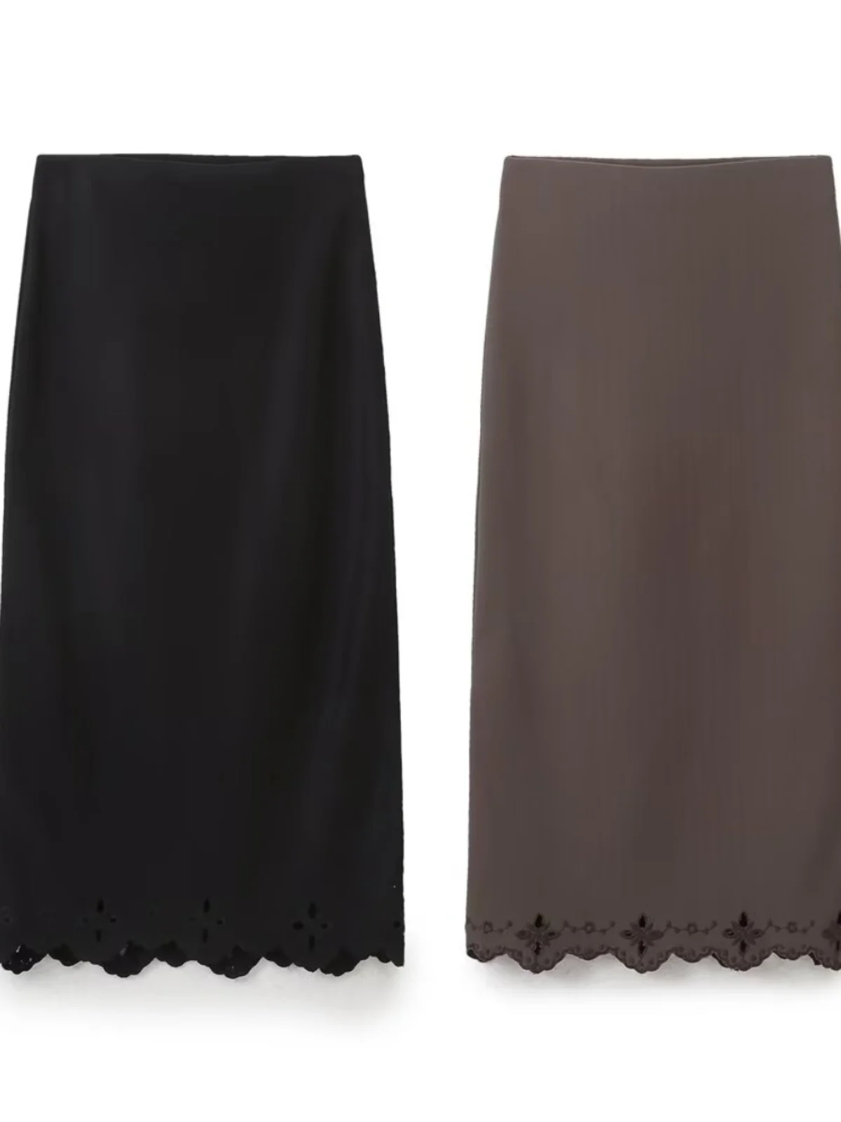 Retro Embroidered Slim Fit Sleeveless Top And High Waist Bodycon Skirt Fashionable Ensemble for Women Spring 2025 Collection