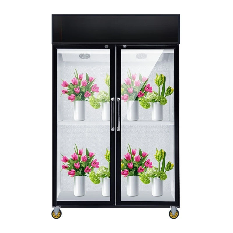 

2026 Flower display cabinet commercial refrigeration and preservation cabinet display case upright air-cooled freezer