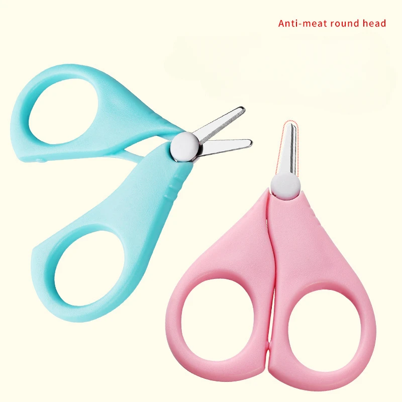 Children's Nail Scissors Newborn Baby Safety Nail Clippers Scissors Baby Nail Shell Shear Manicure Tool Baby Tools