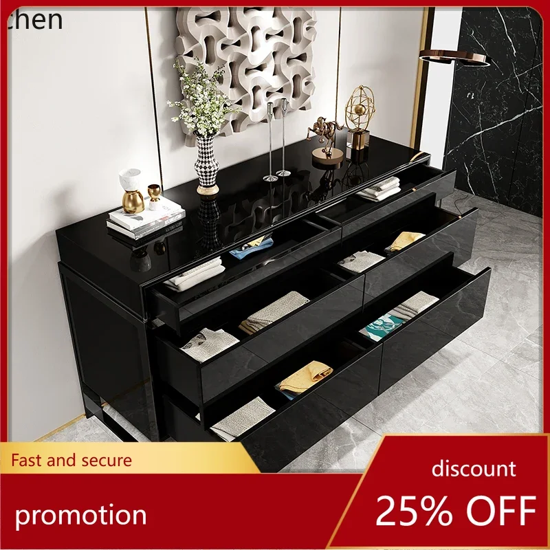HT living room modern minimalist pumping simple Xuan room light luxury bedside cabinet