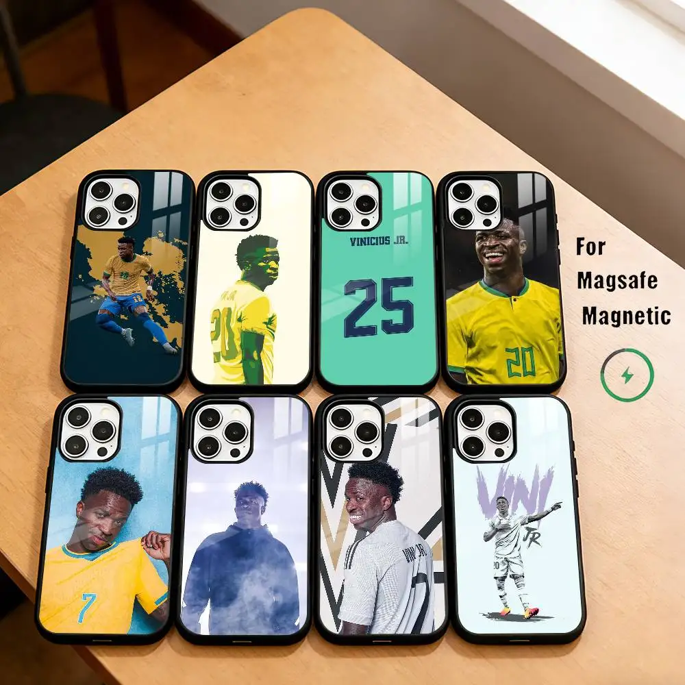 Footballer V-Vini Jr Phone Case For iPhone17,16,15,14,13,12,11 Plus,Pro Allows magnetic wireless charging