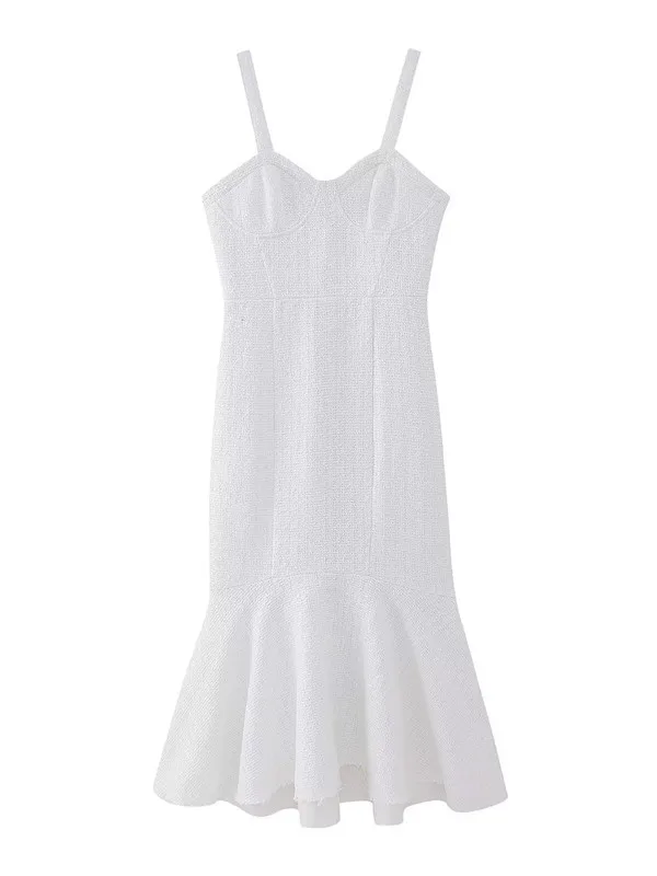 Faionable texturizado em camadas decorado dr primavera verão nova chegada roupas femininas cintura alta v-ne longo sve maxi dr