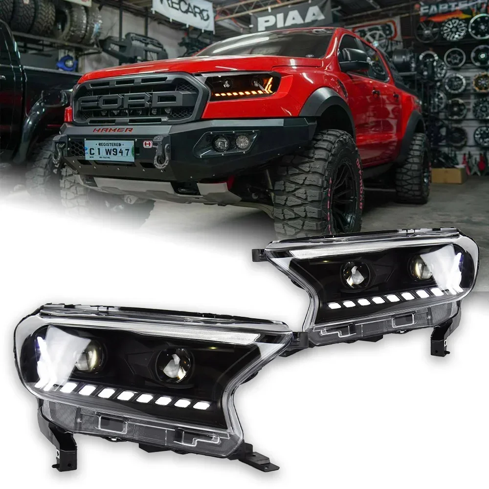 

Car Lights for Ford Ranger Headlight Projector Lens 2016 Everest Dynamic Signal Head Lamp Endeavor LED Headlights Drl Automotive