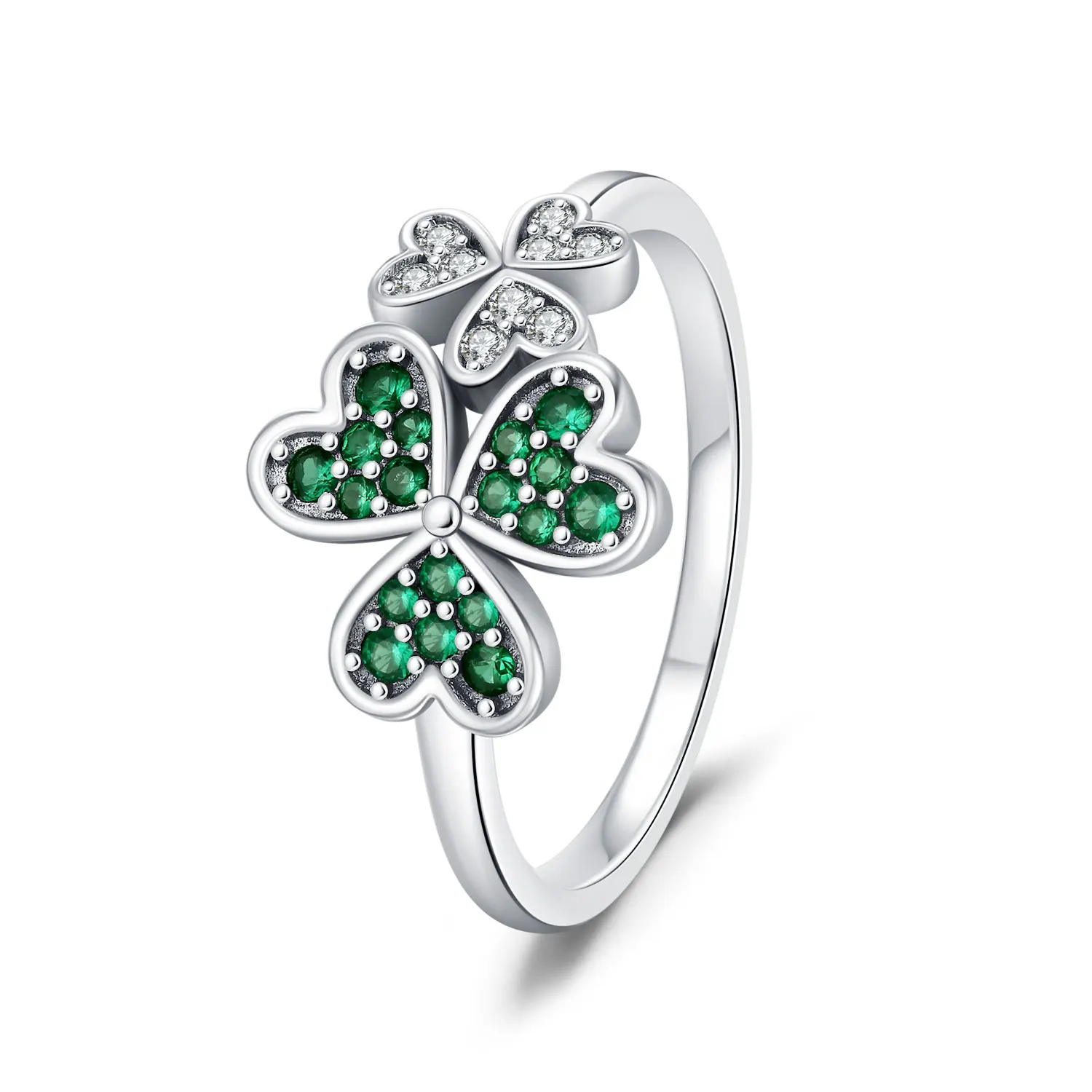 Women's 925 Sterling Silver Irregular Double Pearl Ring