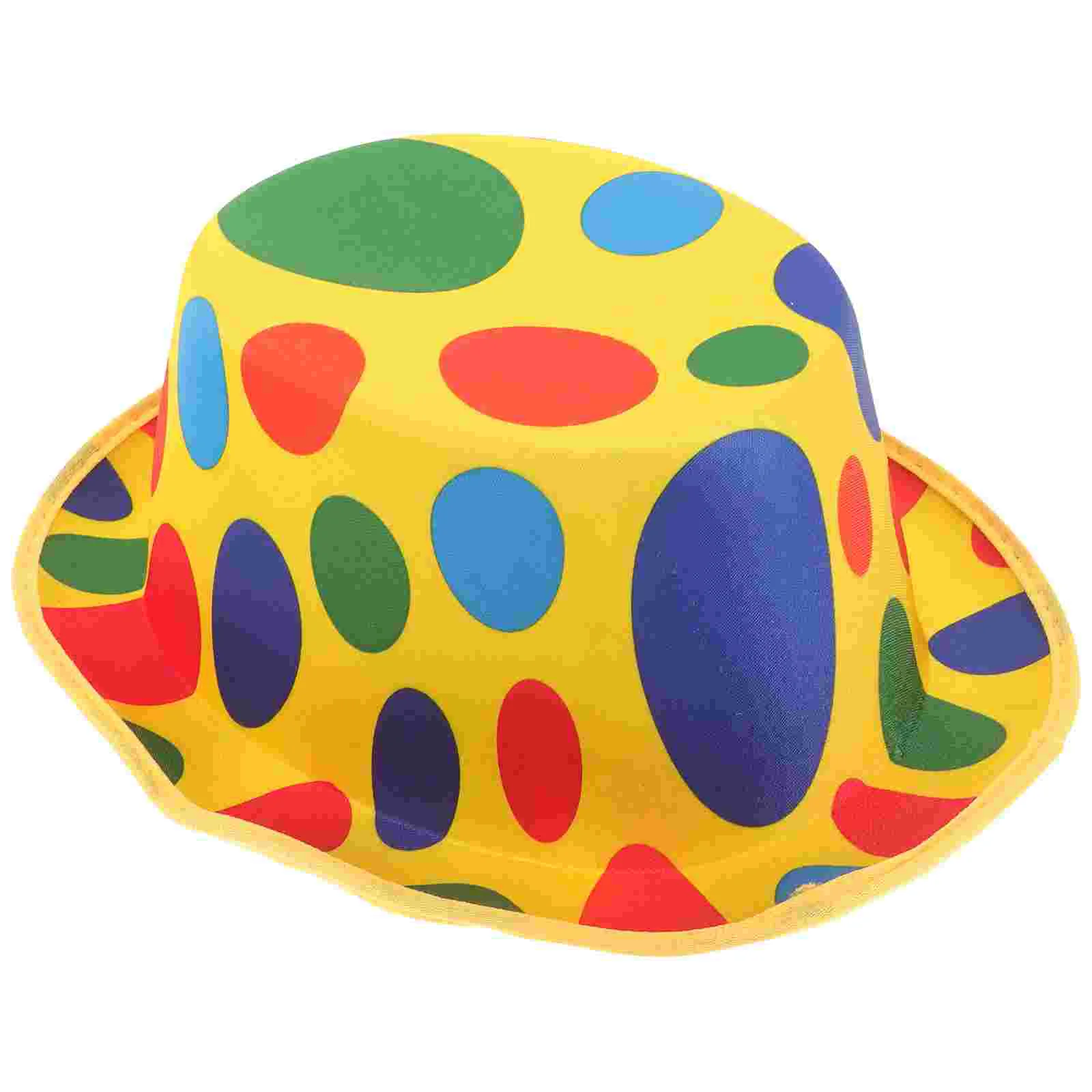 

Clown Hat Party Costume Non Woven Fabric Breathable Lightweight Unisex One Size Fits Most Performance Stage Dances Plays