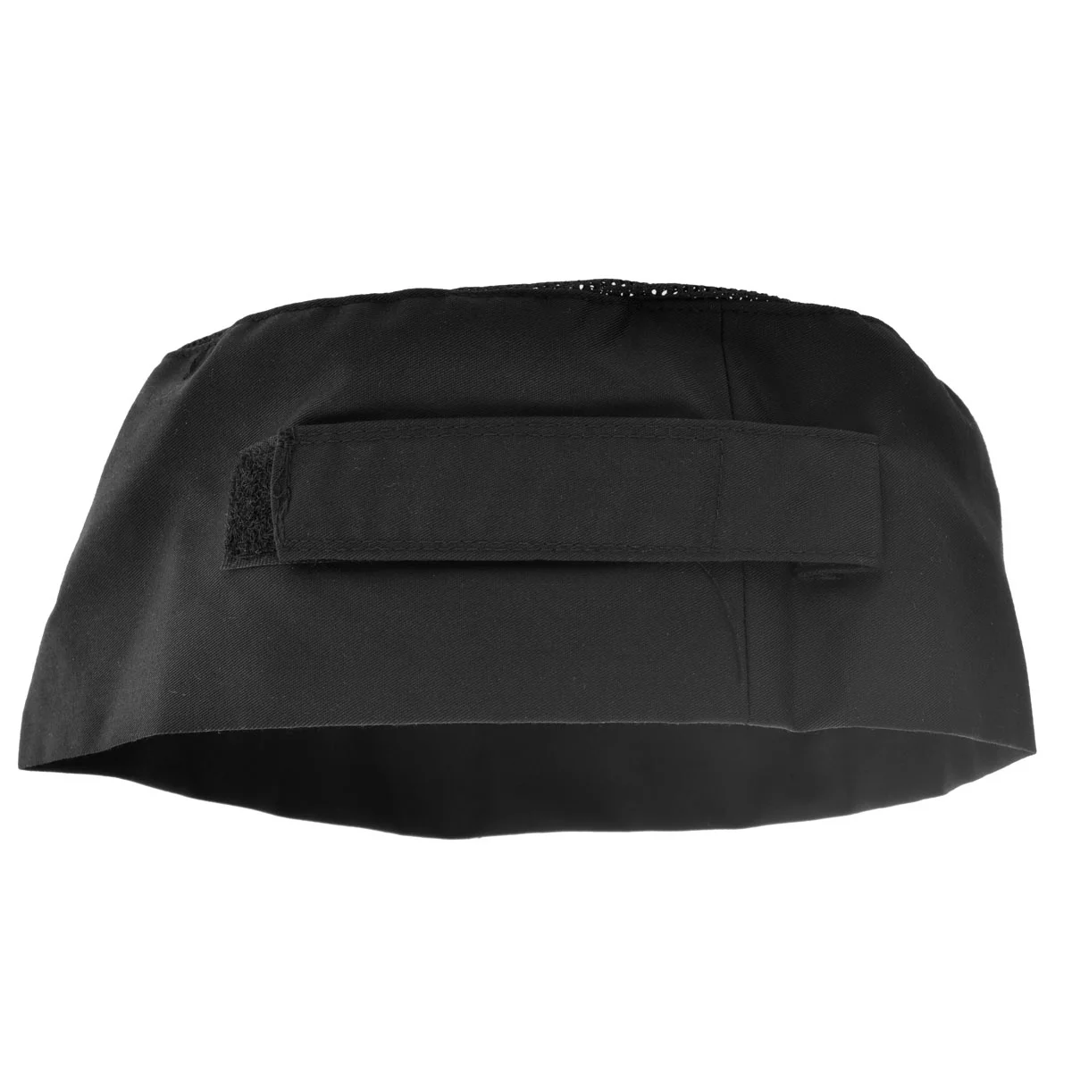 Zwarte Chef 19x19x8cm Mesh Chef Hoed Mesh Top Verstelbare Riem Katoen Polyester Schedel Cap voor Keuken koks Bakkers