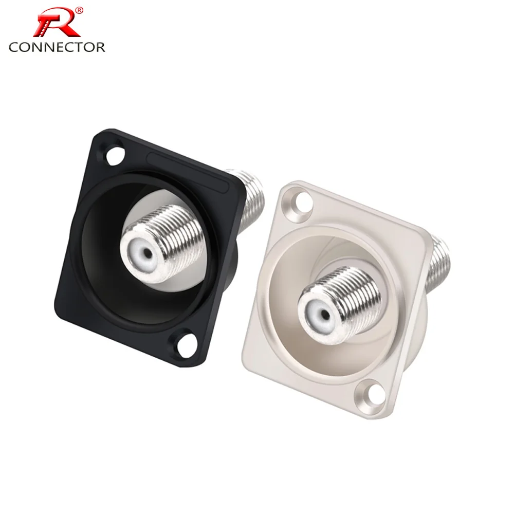 2pcs F Type Coupler Adapter Connector Female F/F Jack RG6 Coaxial Cable SMA RF Coax Socket for Video TV Cables