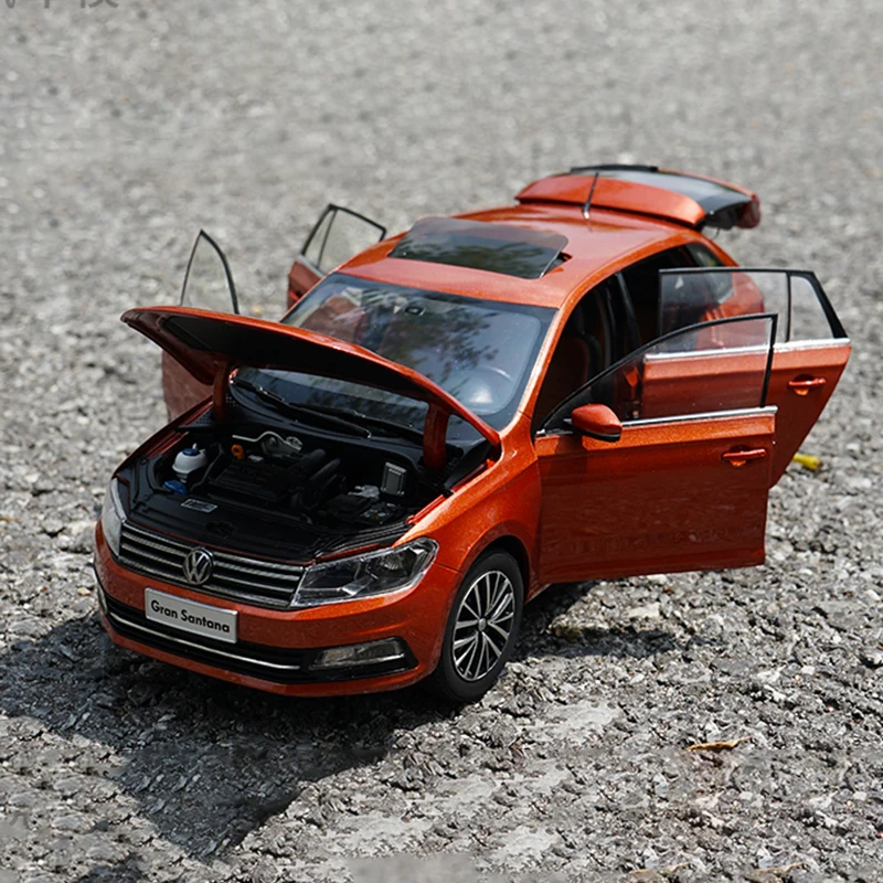 Diecast Model Car Shop 1/18 Model Car Volkswagen Santana Play Vehicles Gran Santana Toys for Boys Gift