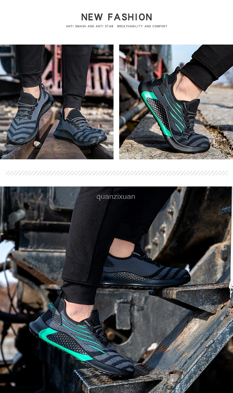 Männer Arbeit Sicherheits Schuhe Anti-punktion Arbeits Turnschuhe Männlichen Unzerstörbar Arbeit Schuhe Männer Stiefel Leichte Männer Schuhe Sicherheit Stiefel – Detail 21
