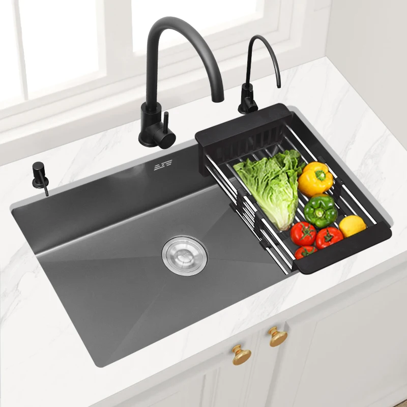 

Modern Stainless Steel Kitchen Sink Manufacturer with Modern 304 Single Bowl Designs Featuring Drain Board