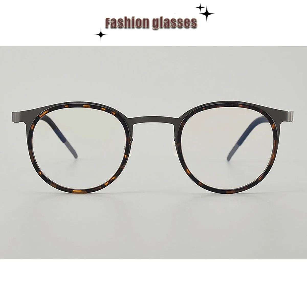 نظارات FYTOO Retro Round Fashion: غلاف السلحفاة وخيارات سوداء للنمط اليومي الخالد 9704