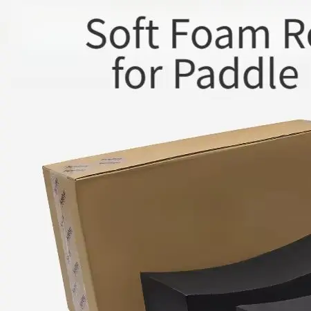Soft Foam Roof Rack Pads Compatible with Kayaks and SUPs PVC Coated Oxford 80x7.5x12.5cm Black Easy Installation