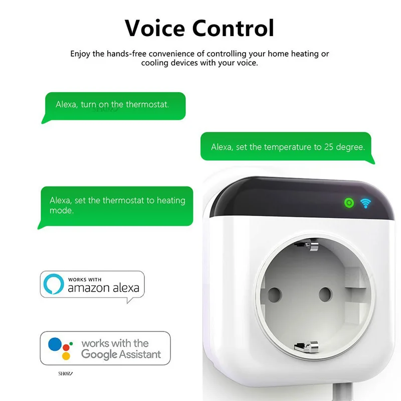 Enchufe inteligente Tuya, controlador de temperatura, interruptor Wifi, aplicación móvil, Control remoto temporizado, termostato inalámbrico, configuración Simple