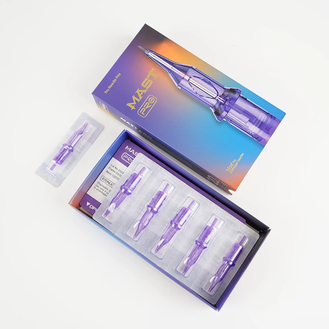 Machine Pen for Universal 3 RL Mast Pro Permanent Tattoo Cartridges Needles 20Pcs/Box