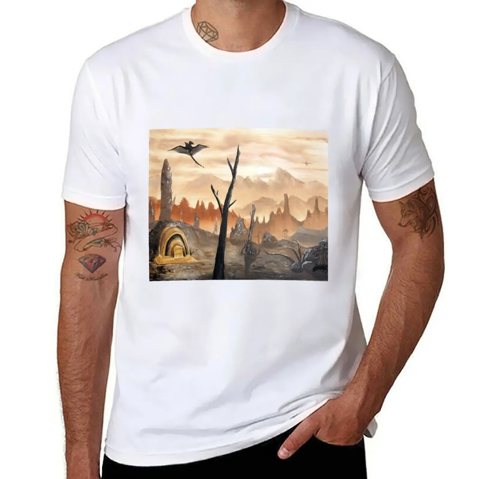 

Morrowind - Ashlands T-Shirt graphic t shirts for man t shirts for man graphic vintage printed t shirts for man T-shirt