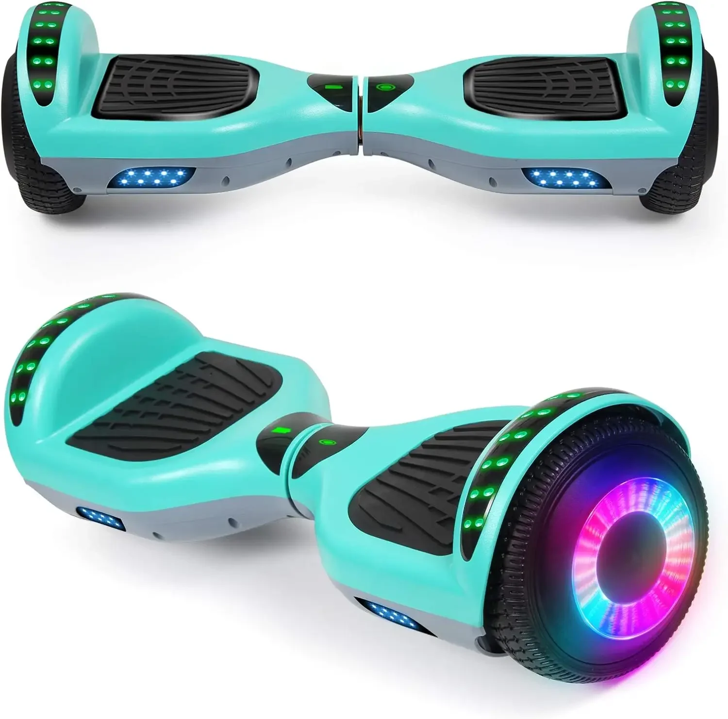 Mixed Color Hoverboard, with Bluetooth and Colorful Lights Self Balancing Scooter