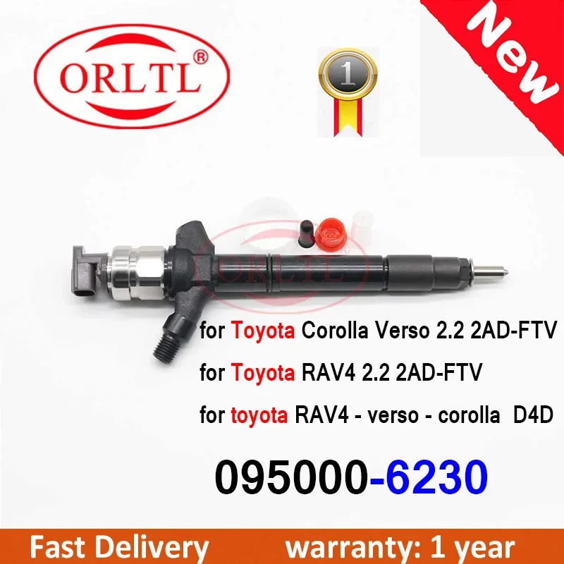 Diesel 095000-6230 0950006230 095000 6230 For Toyota Corolla Verso 2.2 2AD-FTV High Impedance Injector