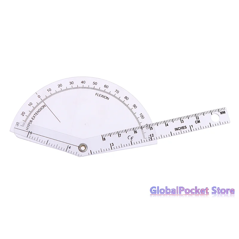 [TG823]New Cheap Wholesale PVC  Finger Goniometer Plastic Protractor 180 Degree Angle Ruler Finger Ruler 13.5*5cm