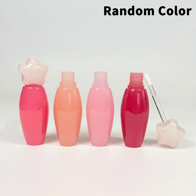 Transparent Lip Gloss Tube Thick Rod Large Brush Head Empty Bottle Lips Glaze Container